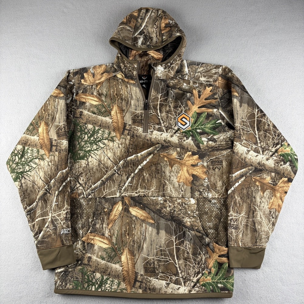 ScentLok Savanna Aero Raid Hoodie Realtree Edge Camo Men's M Built In Mask